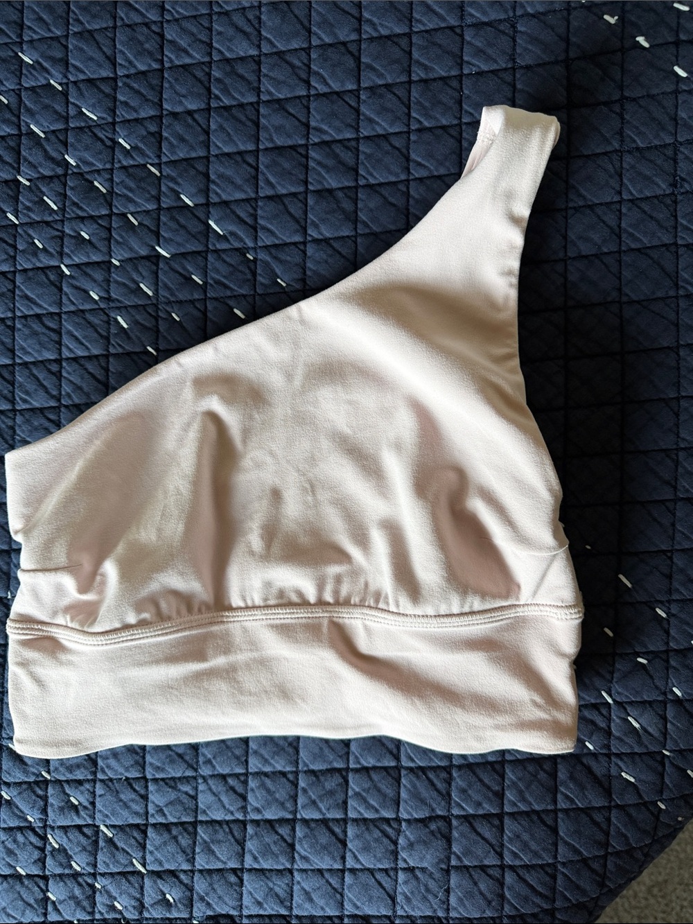 lululemon athletica One-Shoulder Pale Pink Sports Bra